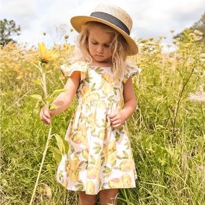 Dreamy lemon print dress